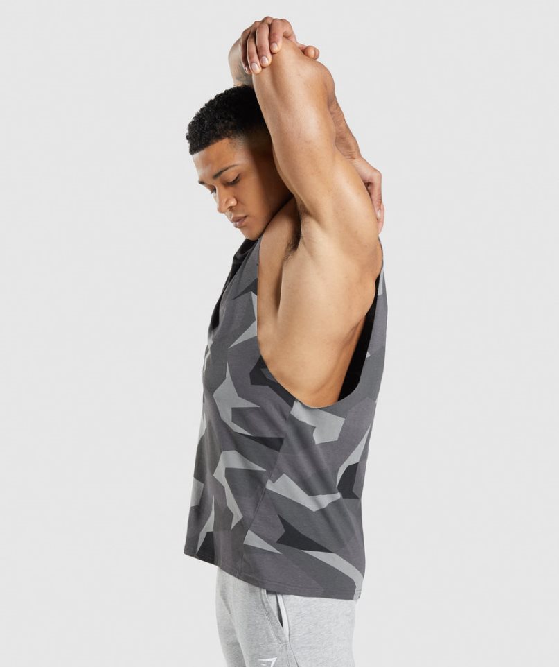 Podkoszulki Gymshark Critical Drop Arm Męskie Camo | PL 852BRD